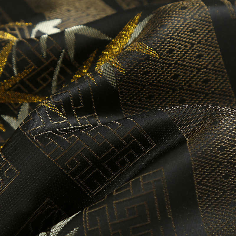 Veste homme à manches longues et poches en jacquard de bambou doré Buddha Stones - image 12