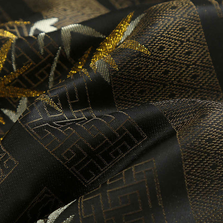 Veste homme à manches longues et poches en jacquard de bambou doré Buddha Stones - image 12