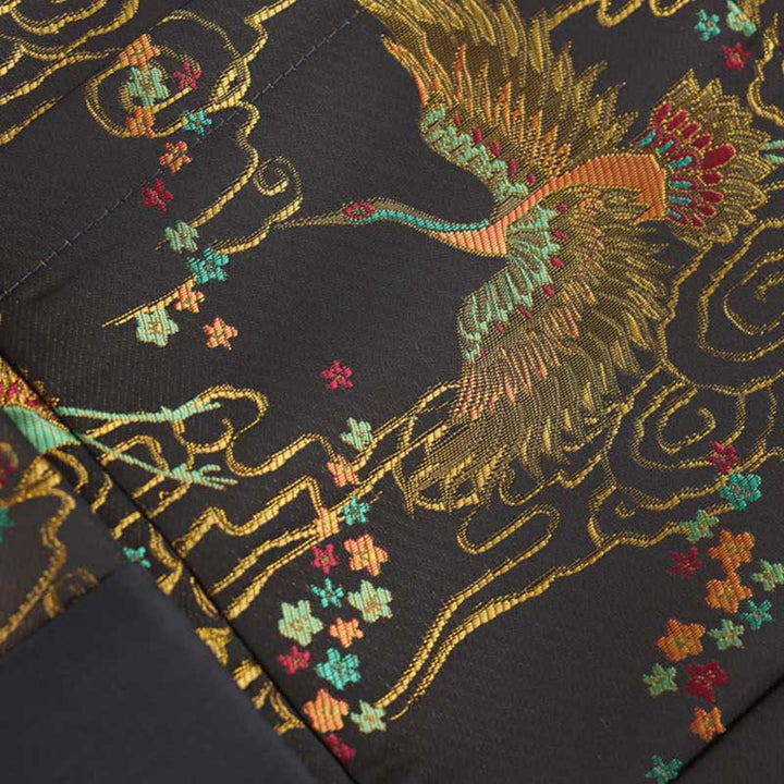 Veste à manches longues pour homme avec poches et boutons grenouille, Buddha Stones , Phénix coloré et nuages ​​de bon augure - image 9