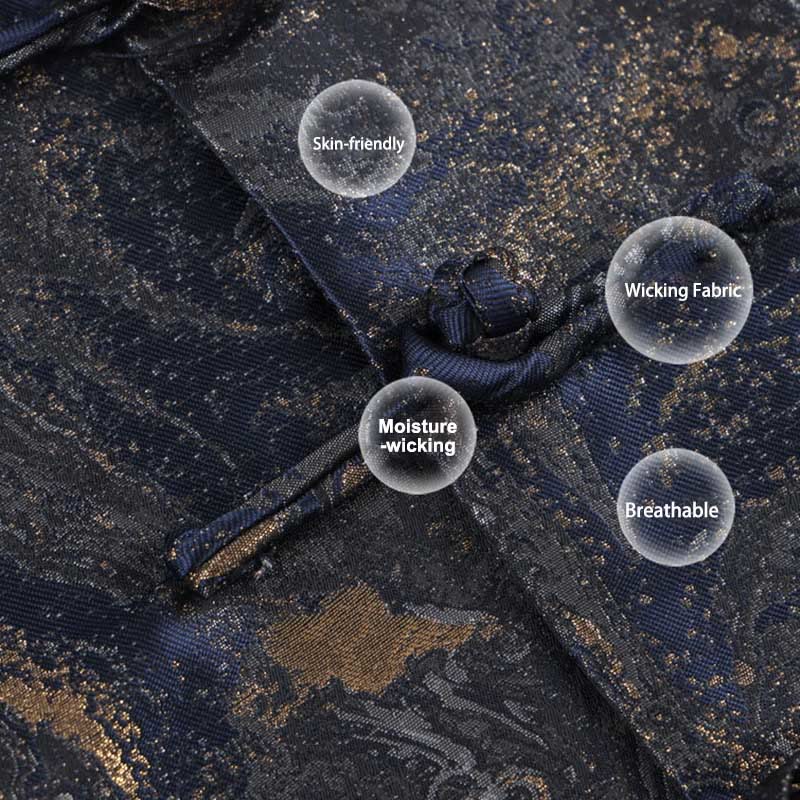 Veste à manches longues et poches pour homme, Buddha Stones, montagnes d'eau bleues qui coulent - image 6