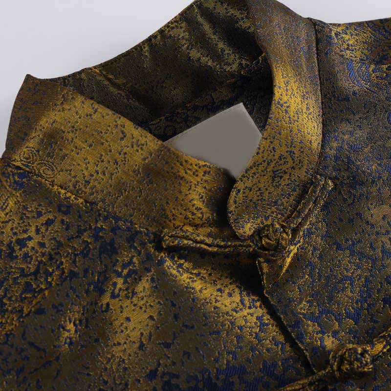 Veste homme à manches longues et poches , Buddha Stones, motif fleurs bleues du désert doré - image 4