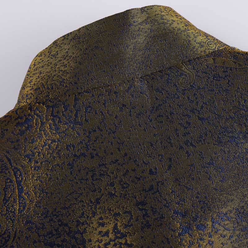 Veste homme à manches longues et poches , Buddha Stones, motif fleurs bleues du désert doré - image 5