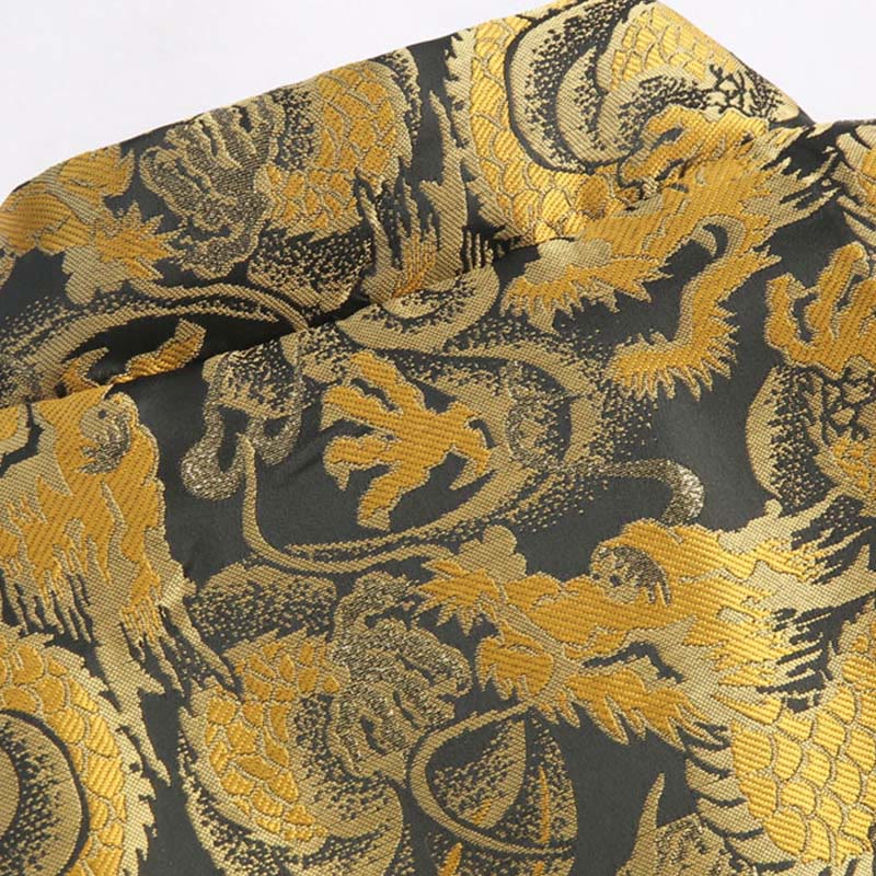 Veste d'hiver chaude à manches longues et boutons grenouille en jacquard motif dragon Buddha Stones pour homme avec poches - image 5