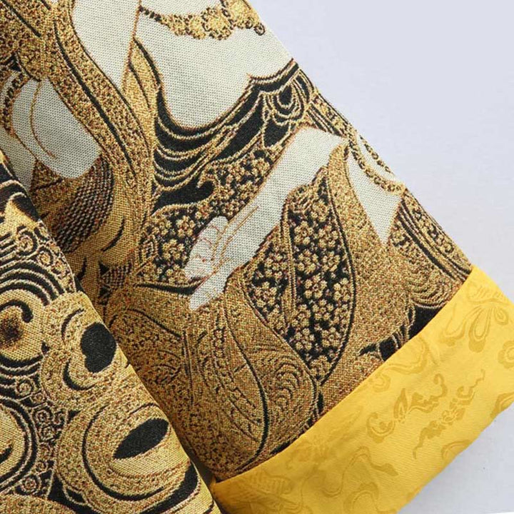 Veste à manches longues pour homme avec boutons grenouille et Buddha Stones Avalokitesvara Guanyin - image 11