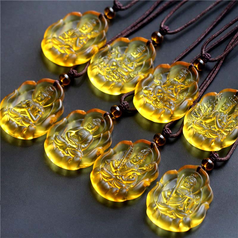 Collier pendentif de protection du Bouddha natal en cristal Liuli , Buddha Stones, zodiaque chinois - image 12