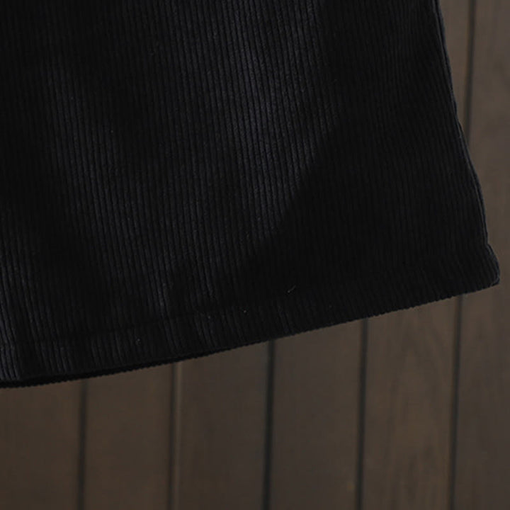 Pantalon large en velours côtelé de coton avec poches et doublure polaire Buddha Stones pour femme - image 14