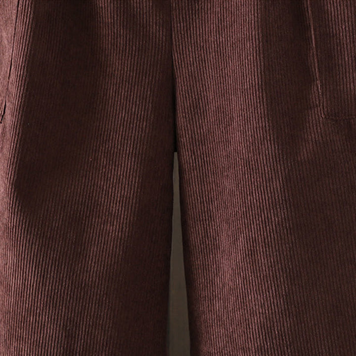 Pantalon large en velours côtelé de coton avec poches et doublure polaire Buddha Stones pour femme - image 6