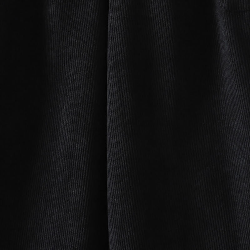 Pantalon large en velours côtelé de coton avec poches et doublure polaire Buddha Stones pour femme - image 12