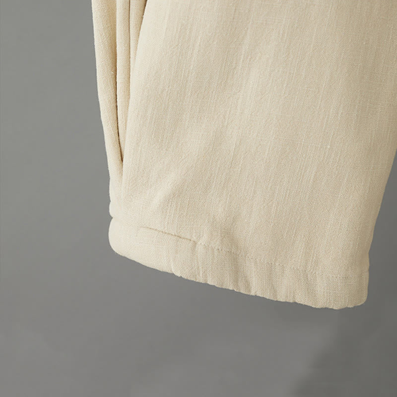 Pantalon d'hiver Buddha Stones en coton thermique doublé polaire pour femme, longueur cheville, avec poches - image 5