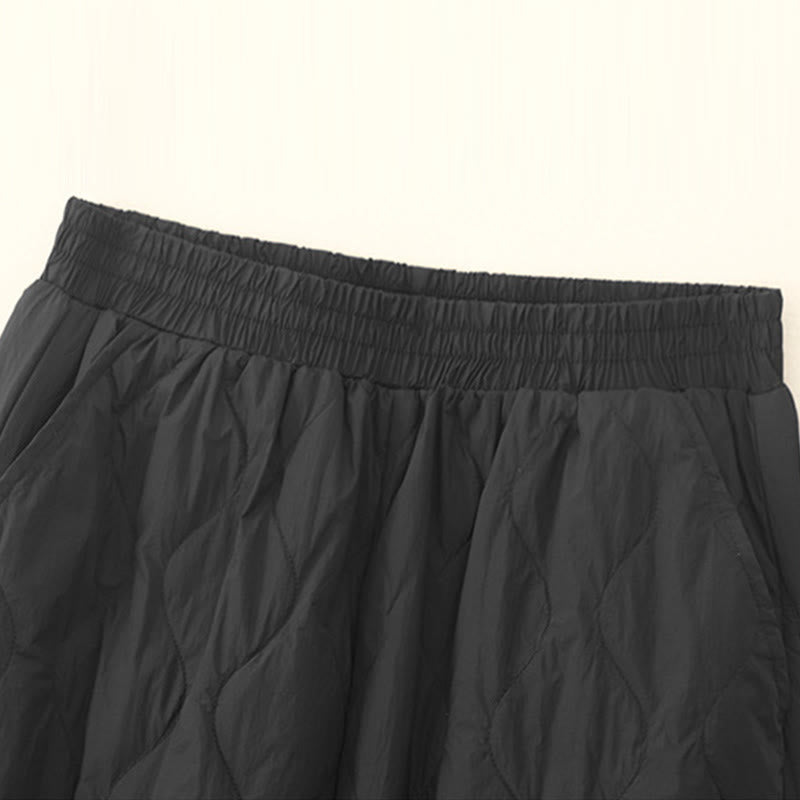 Pantalon thermique en coton uni avec poches pour femme, motif Buddha Stones , hiver - image 8