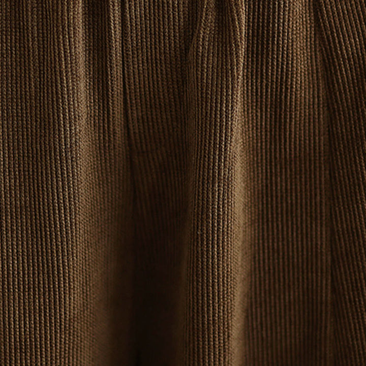 Pantalon sarouel en velours côtelé uni à poches pour femme Buddha Stones - image 11