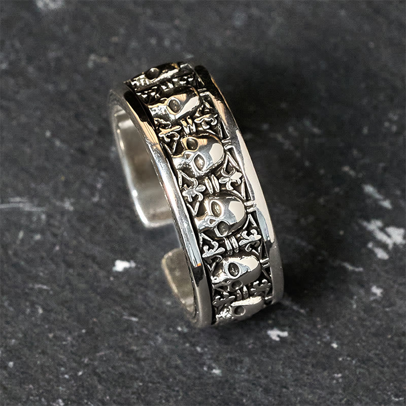 Bague en cuivre représentant un crâne du Seigneur de la forêt des cadavres, Buddha Stones , Nouveau départ - image 1