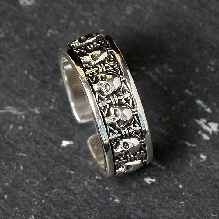 Bague en cuivre représentant un crâne du Seigneur de la forêt des cadavres, Buddha Stones , Nouveau départ - image 1