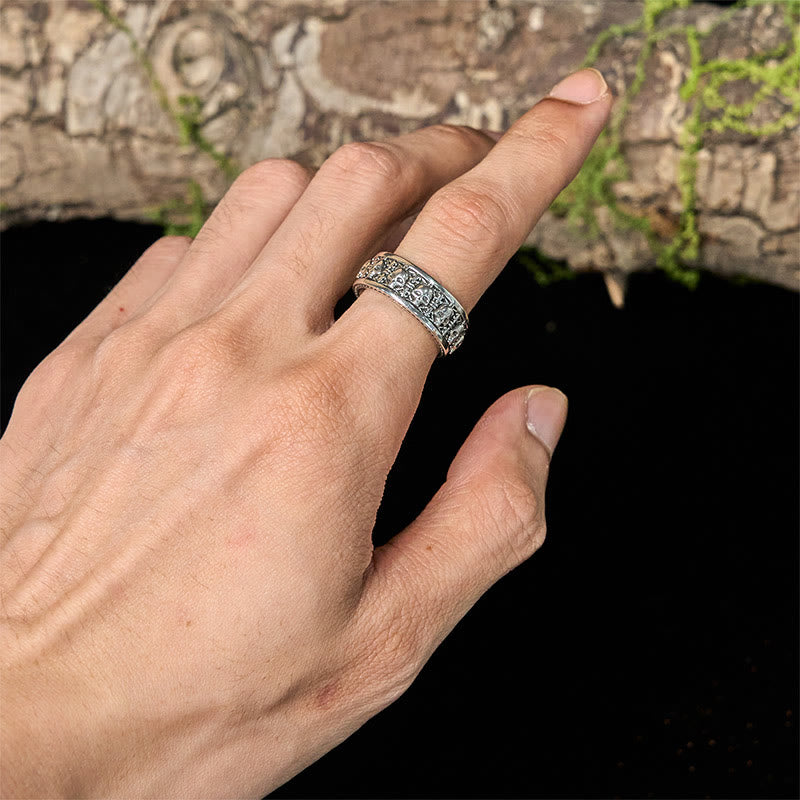 Bague en cuivre représentant un crâne du Seigneur de la forêt des cadavres, Buddha Stones , Nouveau départ - image 4