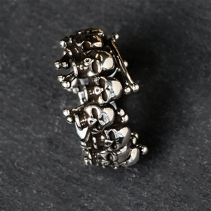 Buddha Stones en cuivre Os Le Seigneur de la forêt des cadavres Bague pour éloigner les mauvais esprits - image 8