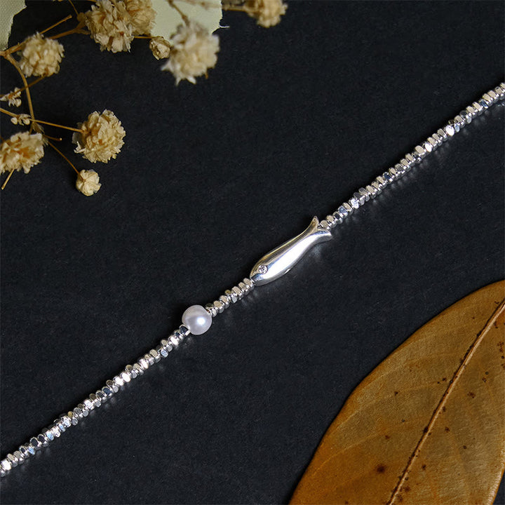 Bracelet porte-bonheur en perles de poisson koï en argent plaqué cuivre et Buddha Stones - image 4