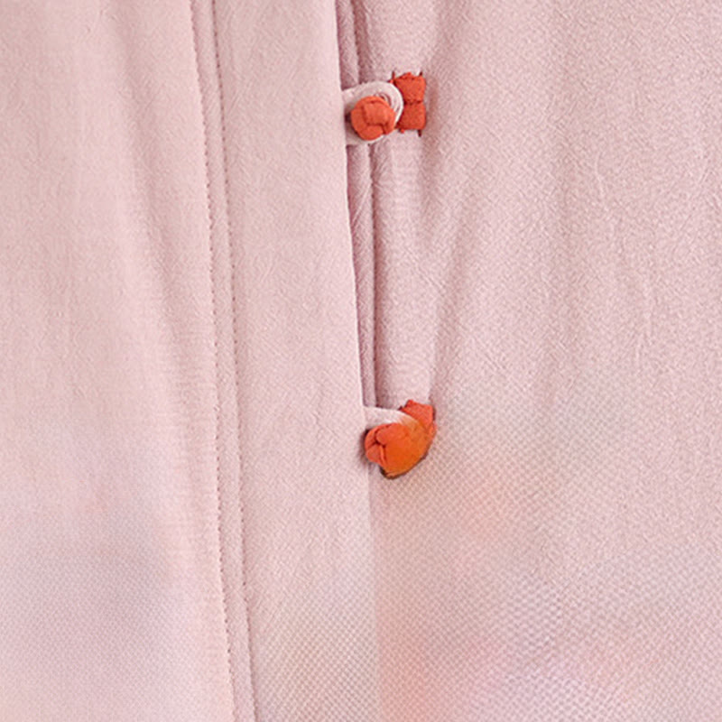 Veste d'hiver en coton épais à manches longues et poches pour femme, style chinois, avec boutons en forme de Buddha Stones - image 5