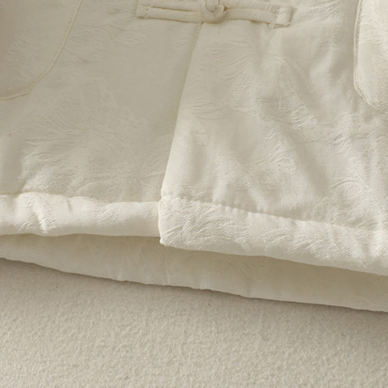 Veste en coton à manches longues et poches pour femme , couleur unie, motif grenouille et boutons - image 14