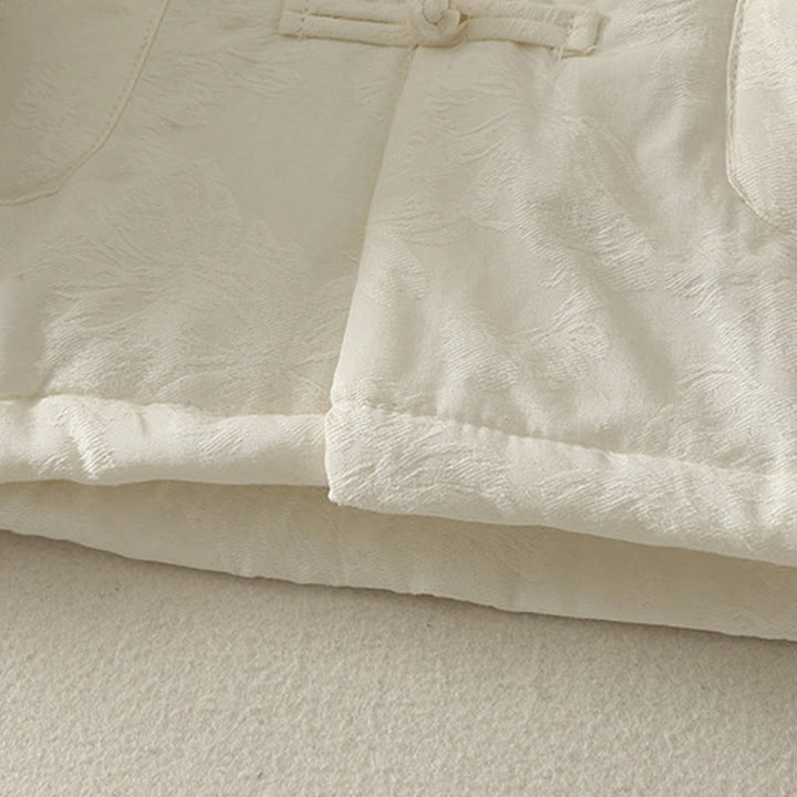 Veste en coton à manches longues et poches pour femme , couleur unie, motif grenouille et boutons - image 14