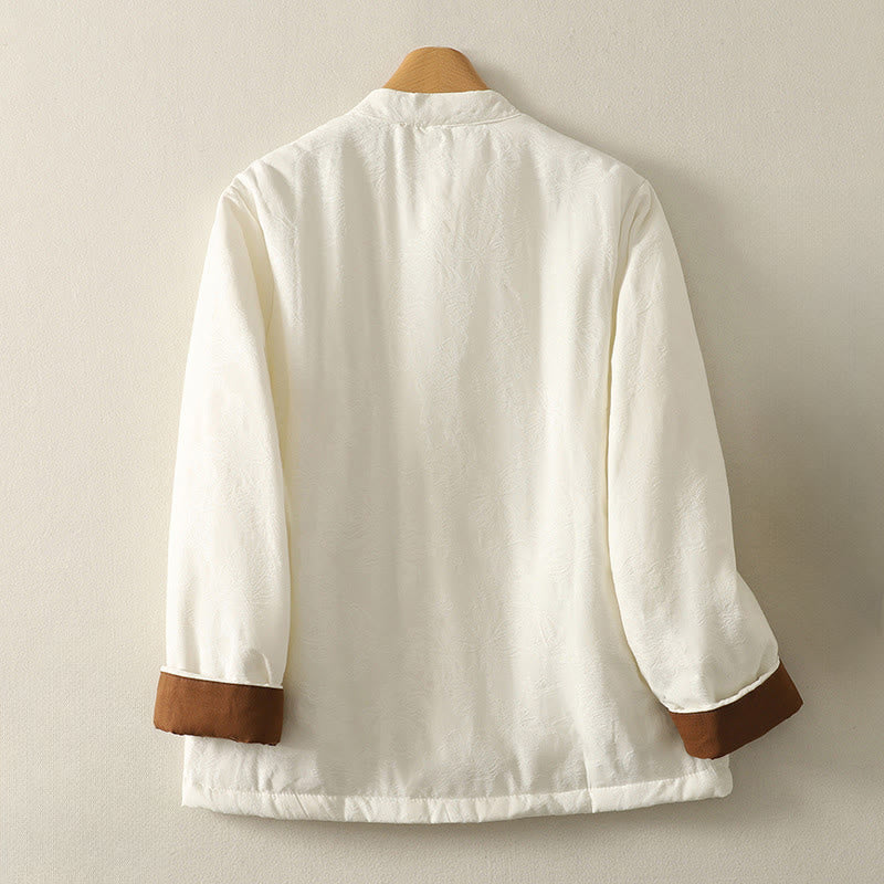 Veste en coton à manches longues et poches pour femme , couleur unie, motif grenouille et boutons - image 6