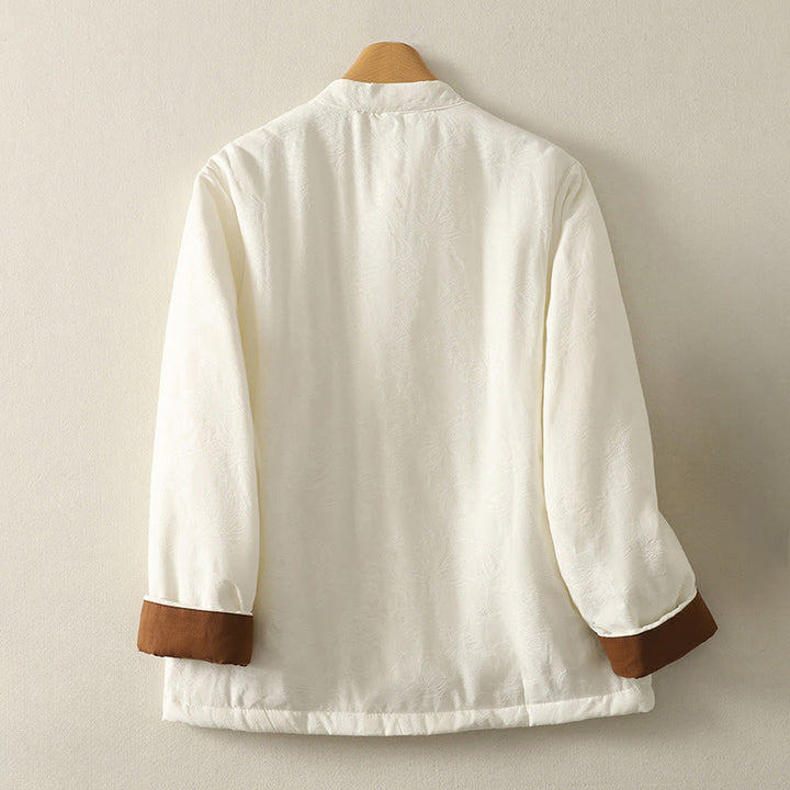 Veste en coton à manches longues et poches pour femme , couleur unie, motif grenouille et boutons - image 6