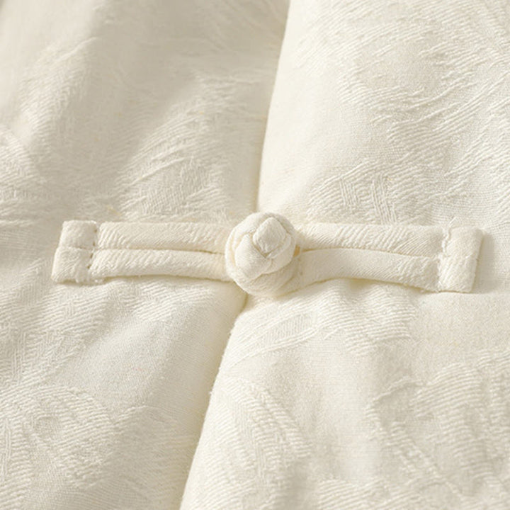 Veste en coton à manches longues et poches pour femme , couleur unie, motif grenouille et boutons - image 9