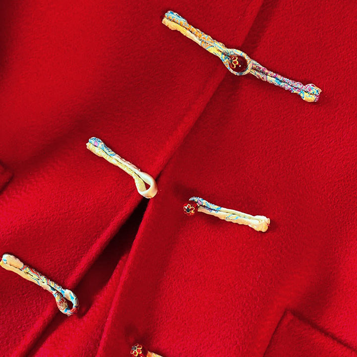 Veste d'hiver en coton à manches longues pour femme, avec poches et broderies de Buddha Stones - image 8