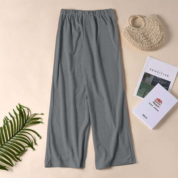 Pantalon droit décontracté en velours côtelé Buddha Stones pour femme avec poches - image 43