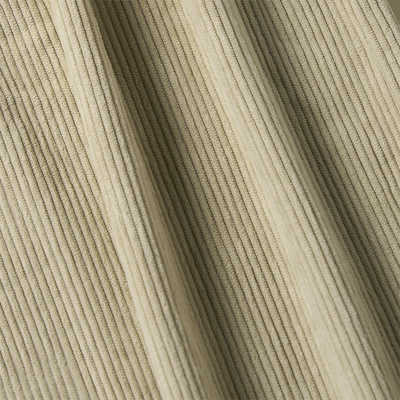 Pantalon large en velours côtelé uni et polyester Buddha Stones pour femme, avec boutons et poches - image 10