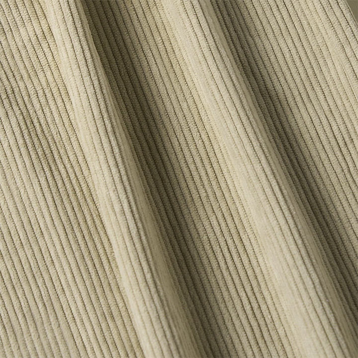 Pantalon large en velours côtelé uni et polyester Buddha Stones pour femme, avec boutons et poches - image 10