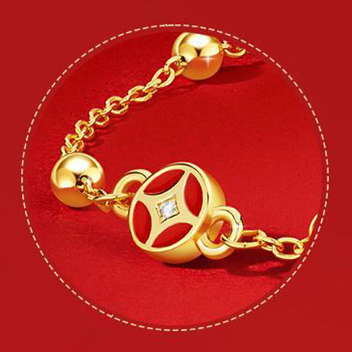 Bracelet en argent sterling 925 et zircons rouges, jade Hetian de Buddha Stones , année du cheval - image 10