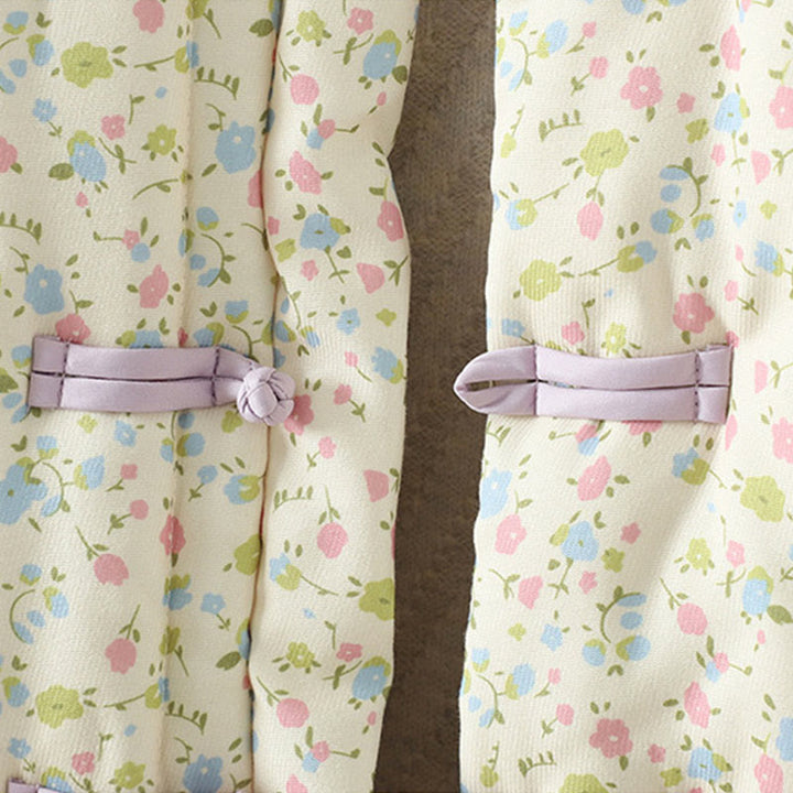 Veste épaisse en coton à manches longues et poches pour femme, motif floral, motif Buddha Stones - image 5