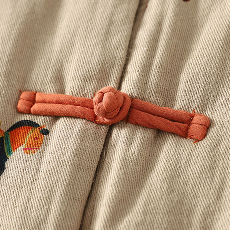 Veste épaisse à manches longues en coton pour femme, ornée d'un motif de cheval Fu et de Buddha Stones. - image 8