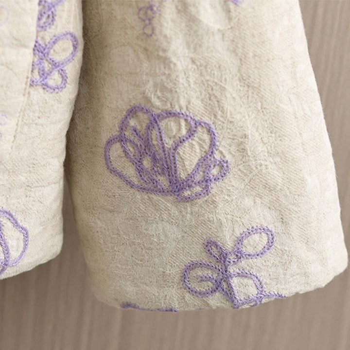 Veste d'hiver pour femme Buddha Stones, manches longues, col montant, boutons brandebourg, matelassée en coton, avec poches - image 15