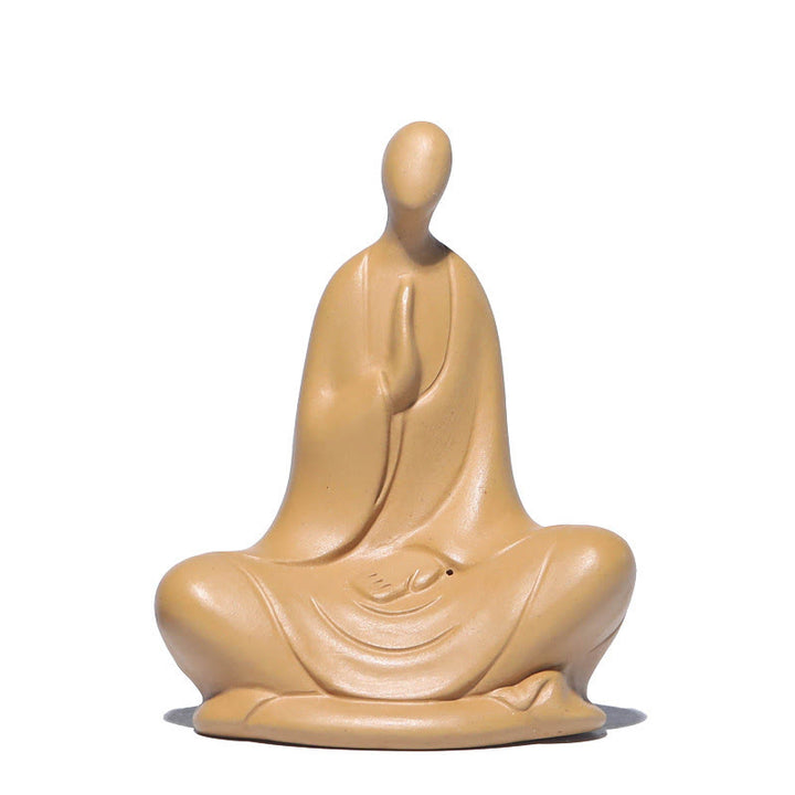 Statue de Buddha Stones en céramique sans forme, décoration d'intérieur zen, 5 x 2,5 x 5,3 cm - image 9