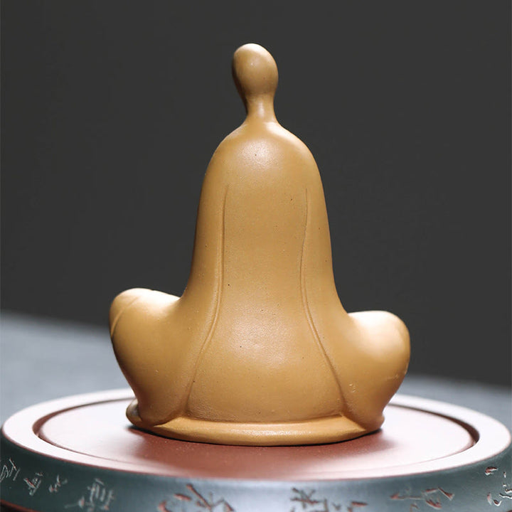 Statue de Buddha Stones en céramique sans forme, décoration d'intérieur zen, 5 x 2,5 x 5,3 cm - image 8