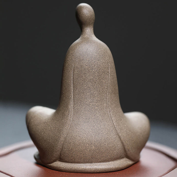 Statue de Buddha Stones en céramique sans forme, décoration d'intérieur zen, 5 x 2,5 x 5,3 cm - image 4