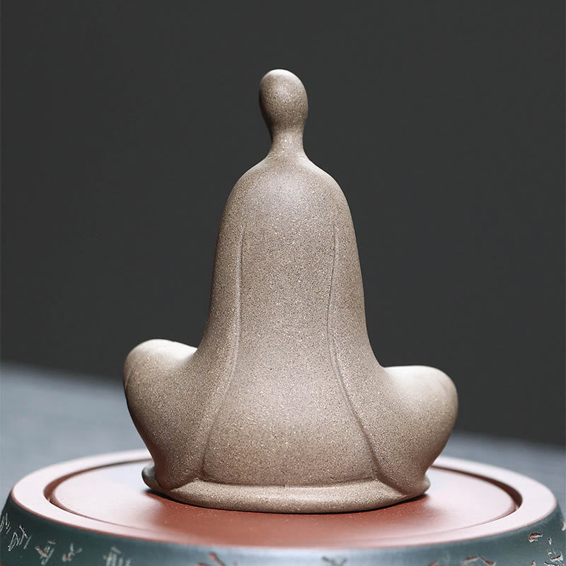 Statue de Buddha Stones en céramique sans forme, décoration d'intérieur zen, 5 x 2,5 x 5,3 cm - image 2