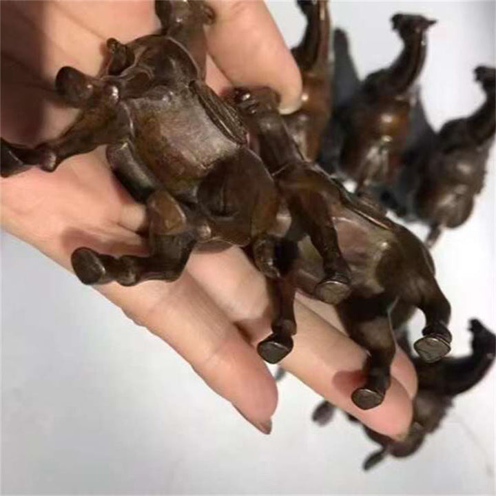 Buddha Stones , Année du Cheval, Décoration d'intérieur en alliage, 7,5 x 2,6 x 7 cm - image 2