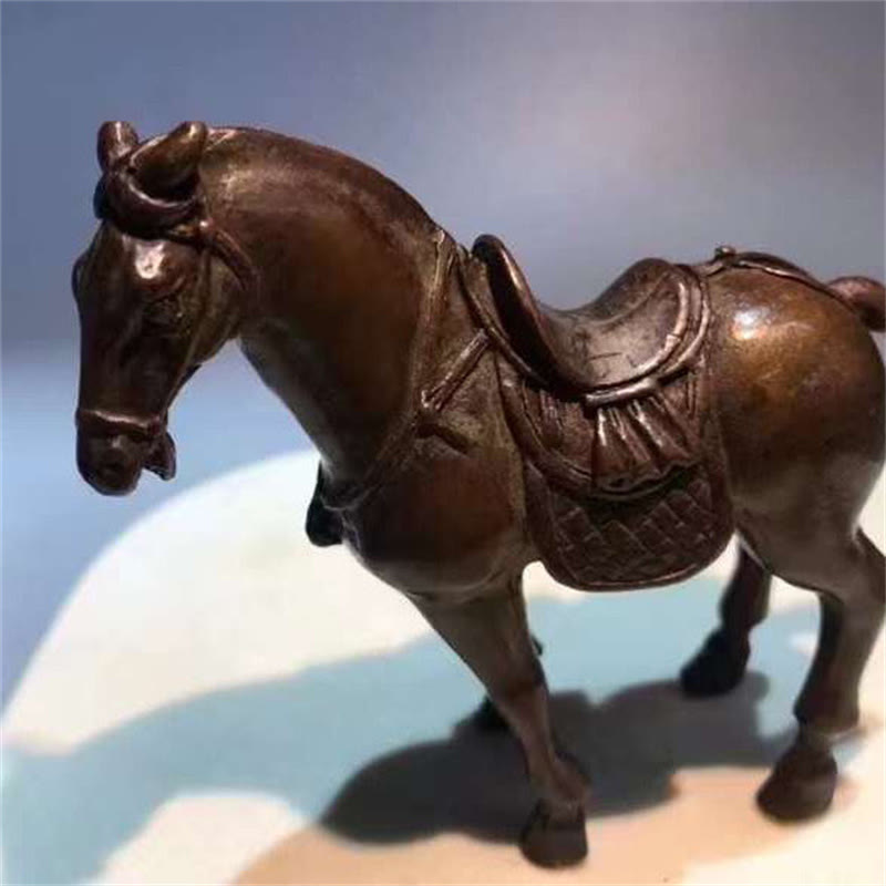 Buddha Stones , Année du Cheval, Décoration d'intérieur en alliage, 7,5 x 2,6 x 7 cm - image 1