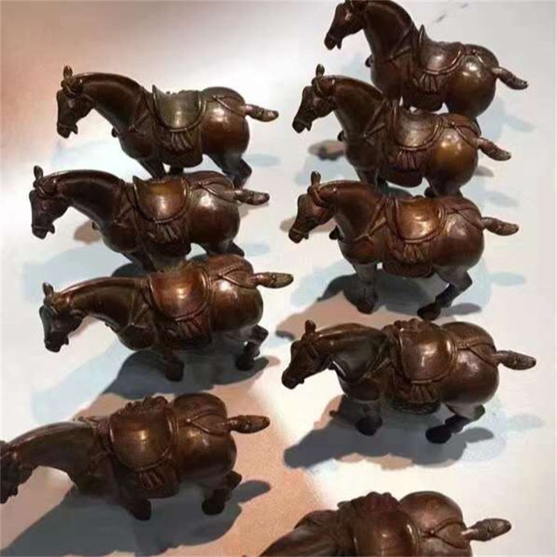 Buddha Stones , Année du Cheval, Décoration d'intérieur en alliage, 7,5 x 2,6 x 7 cm - image 4