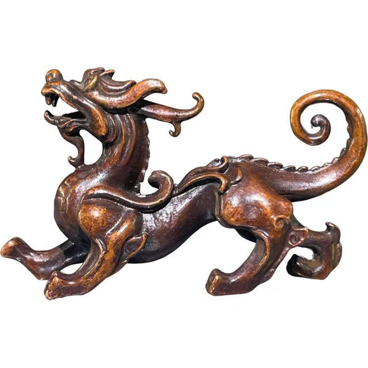 Buddha Stones Feng Shui Petite PiXiu en alliage, porte-bonheur et richesse, 9,2 x 2,4 x 5,2 cm - image 10