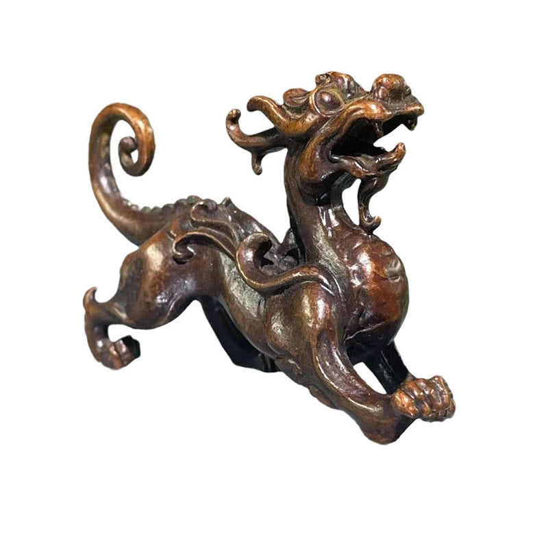 Buddha Stones Feng Shui Petite PiXiu en alliage, porte-bonheur et richesse, 9,2 x 2,4 x 5,2 cm - image 12