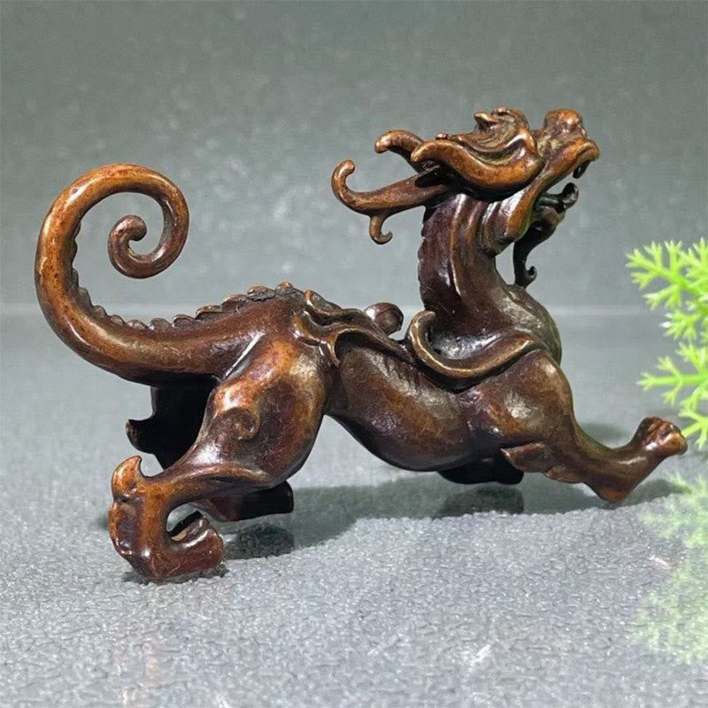 Buddha Stones Feng Shui Petite PiXiu en alliage, porte-bonheur et richesse, 9,2 x 2,4 x 5,2 cm - image 7