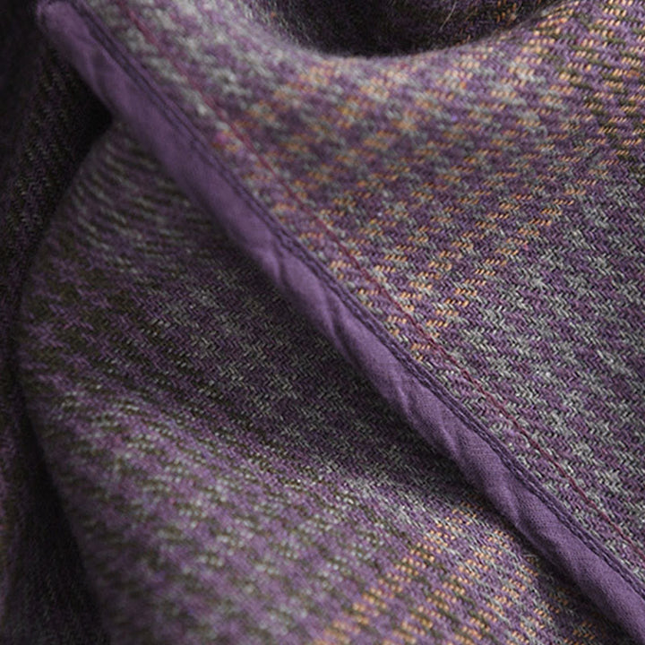 Jupe d'hiver thermique en coton à carreaux pour femme Buddha Stones, longueur 7-8, avec poches - image 9