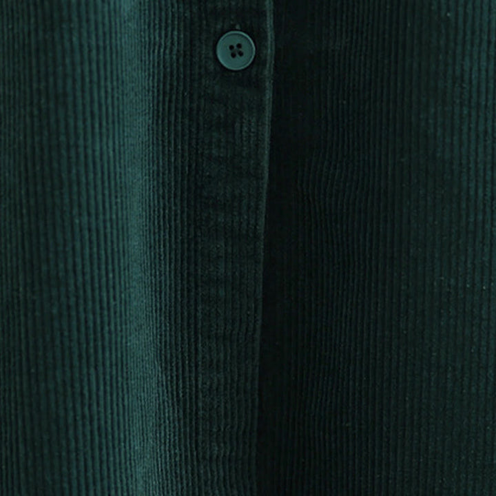 Robe mi-longue sans manches avec poches et boutons couleur pure Buddha Stones - image 11