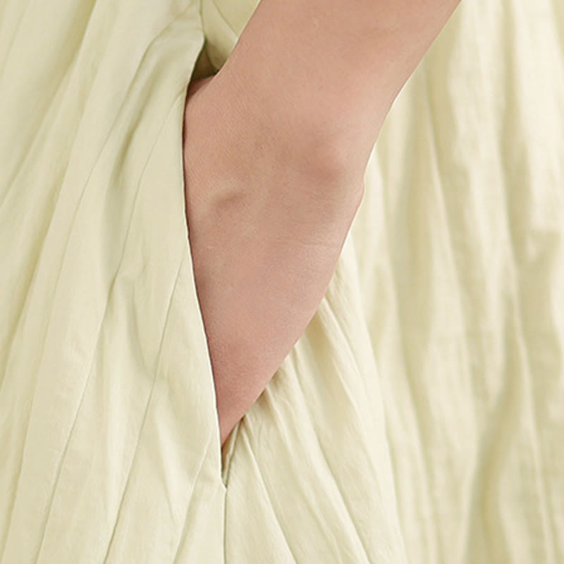 Jupe thermique à plis unis et taille élastique pour femme avec poches et motif Buddha Stones - image 16