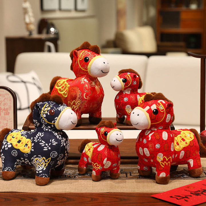 Buddha Stones, pièces de cuivre de l'année du Cheval, poupée en peluche, décoration intérieure - image 13