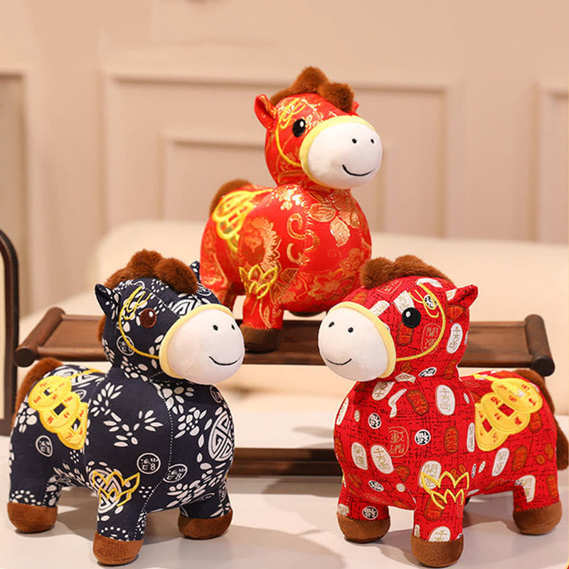Buddha Stones, pièces de cuivre de l'année du Cheval, poupée en peluche, décoration intérieure - image 15
