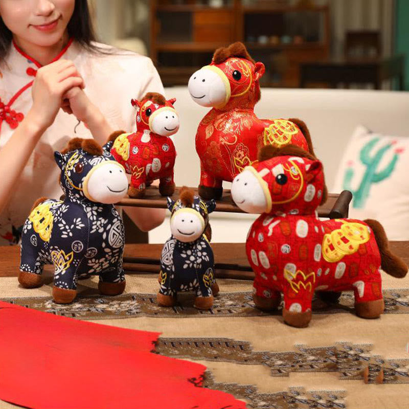 Buddha Stones, pièces de cuivre de l'année du Cheval, poupée en peluche, décoration intérieure - image 19